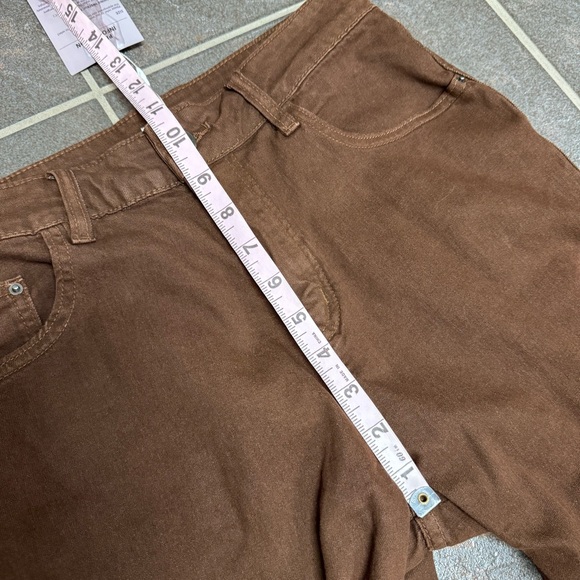 NEW Oyrosy Vintage Western Fringe Flared Jeans Brown Small - Picture 10 of 13